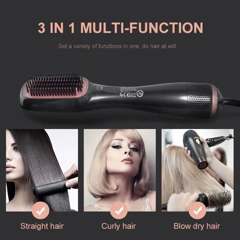 One-Step Hair Dryer and Styler, All-in-One Hair Brush Straightener