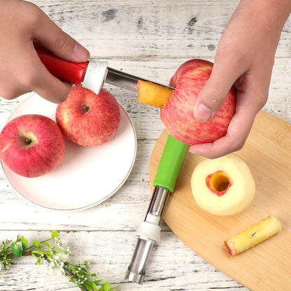 2Pcs Apple Corer and Peeler Tool, Fruit Vegetable Corer and Peeler Tool Stainless Steel