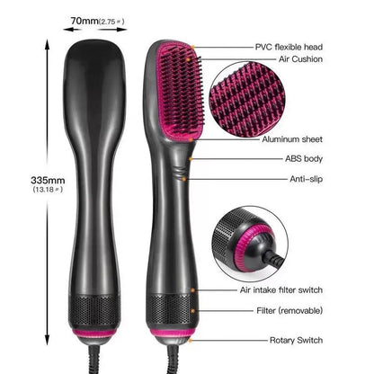 One-Step Hair Dryer and Styler, All-in-One Hair Brush Straightener