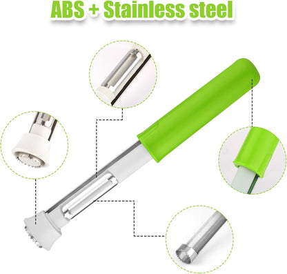 2Pcs Apple Corer and Peeler Tool, Fruit Vegetable Corer and Peeler Tool Stainless Steel