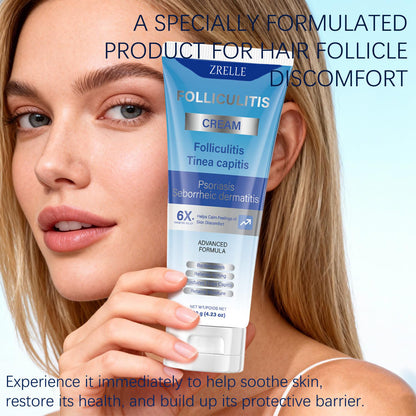 Folliculitis Cream | Soothes & Helps Clear Bumps on Scalp, Face, Body & Butt | for Ingrown Hairs, Razor Bumps & Acne | 120g (01)