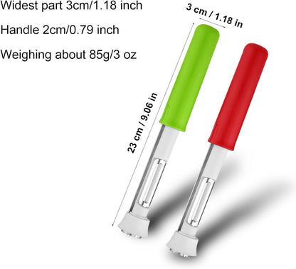 2Pcs Apple Corer and Peeler Tool, Fruit Vegetable Corer and Peeler Tool Stainless Steel