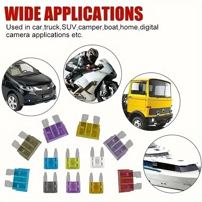 306pcs Car Boat Truck Auto Automotive Assorted Replacement Blade Fuses
