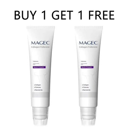 【BUY 1 GET 1 FREE】Reduces Wrinkles and Double Chin,Five Rollers for All Around Massage,Collagen Neck Cream,RelievesEdema,Suitable for Wrinkled Skin,with HyaluronicAcid,VitaminC+E , Body Care,