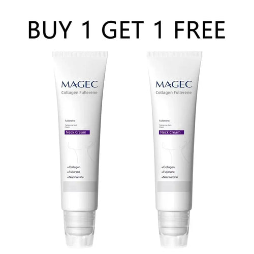 【BUY 1 GET 1 FREE】Reduces Wrinkles and Double Chin,Five Rollers for All Around Massage,Collagen Neck Cream,RelievesEdema,Suitable for Wrinkled Skin,with HyaluronicAcid,VitaminC+E , Body Care,
