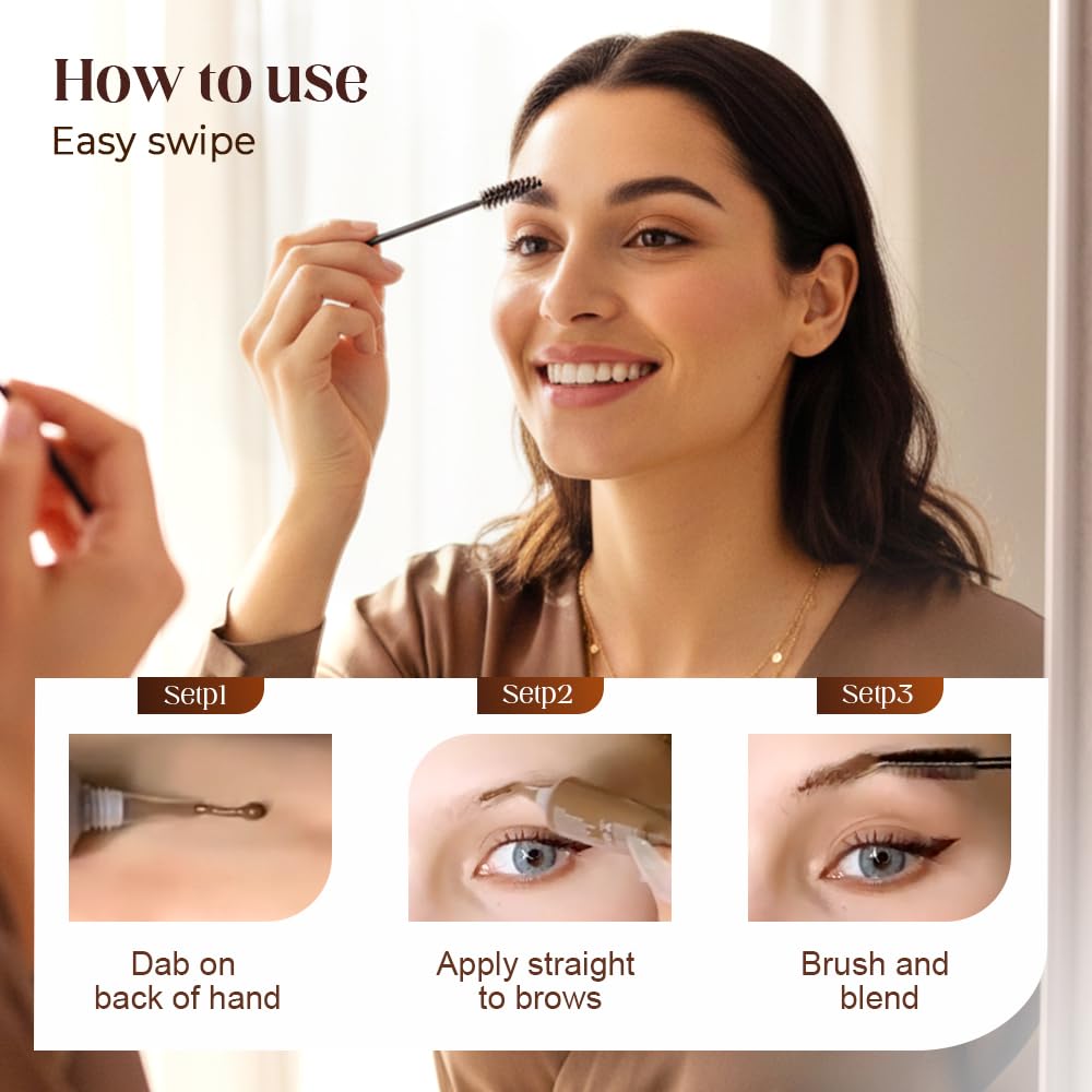 2PCS Eyebrow Gel Three Dimensional Eyebrow Dye Cream
