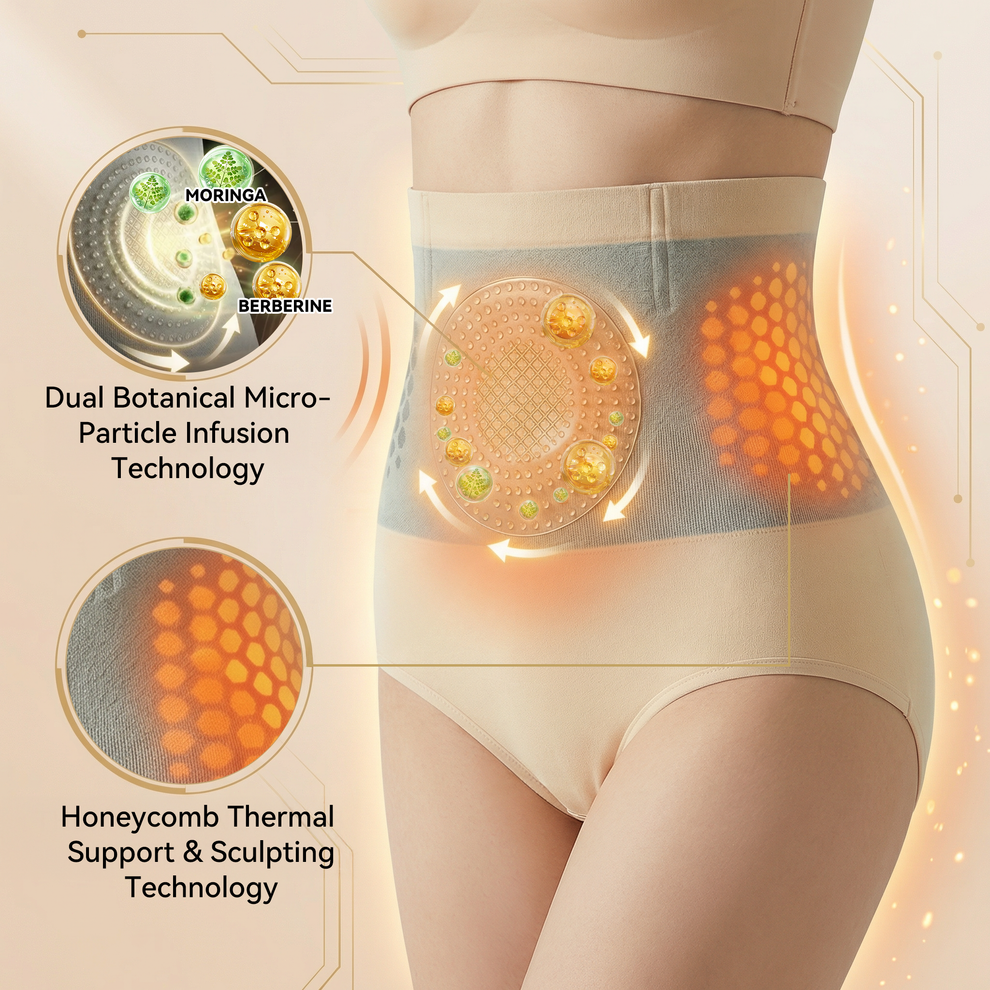 💝NREOEO®Moringa & Berberine 4-in-1 Microparticle Sculpting & Fat-Burning Shorts