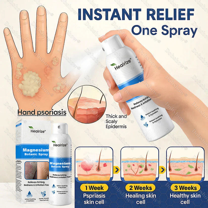 🔥Nreoeo® Magnesium Botanic Spray – Advanced Skin Recovery for Psoriasis & Eczema | Rapid Soothing, Steroid-Free