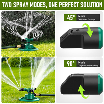 Automatic 360 Rotating  Lawn & Garden Sprinkler for Large Area Coverage