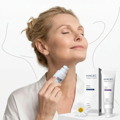 【BUY 1 GET 1 FREE】Reduces Wrinkles and Double Chin,Five Rollers for All Around Massage,Collagen Neck Cream,RelievesEdema,Suitable for Wrinkled Skin,with HyaluronicAcid,VitaminC+E , Body Care,