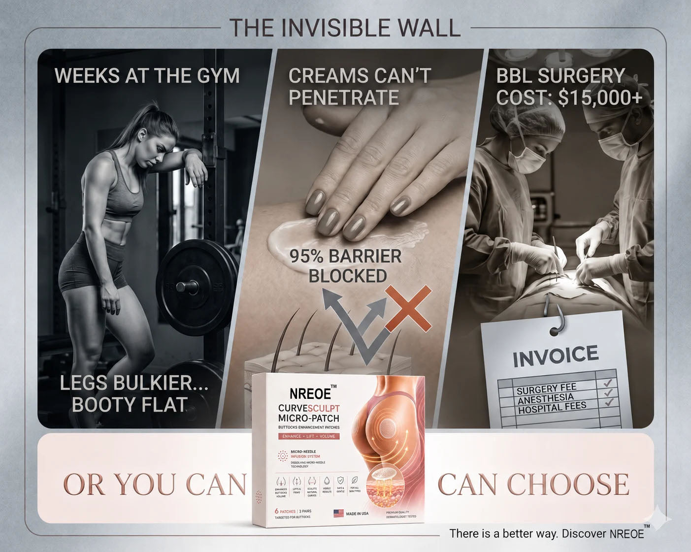 Nreoeo™ CurveSculpt Micro-Patch ✦ Sculpt • Firm • Smooth Lower Body Curves ✦ Micro-Needle Infusion System
