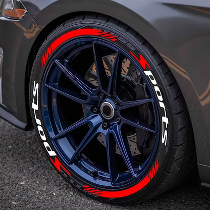 4 Piece Set Car Motorcycle Tire Decoration Stickers