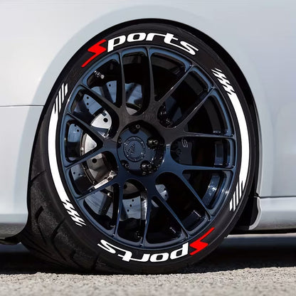 4 Piece Set Car Motorcycle Tire Decoration Stickers