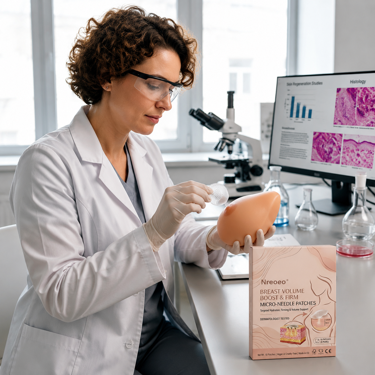 💧💥Nreoeo® 👩‍⚕️ Targeted Breast Enhancement Advanced Nano Microneedle Patch💃