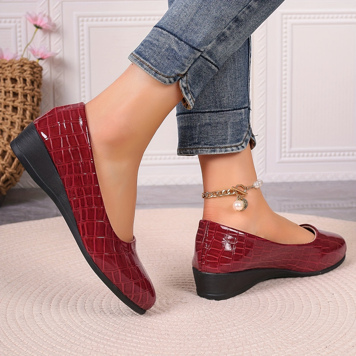 Orthopedic leather shoes, Lightweight, Anti-Slip