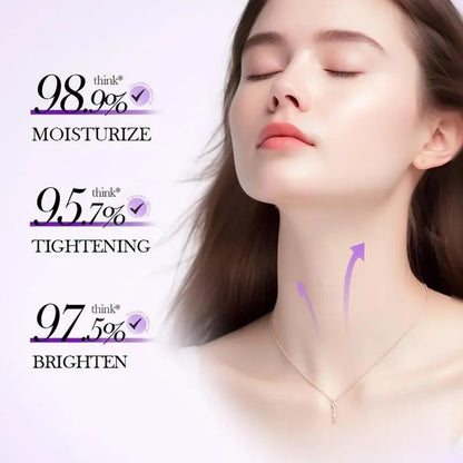 【BUY 1 GET 1 FREE】Reduces Wrinkles and Double Chin,Five Rollers for All Around Massage,Collagen Neck Cream,RelievesEdema,Suitable for Wrinkled Skin,with HyaluronicAcid,VitaminC+E , Body Care,