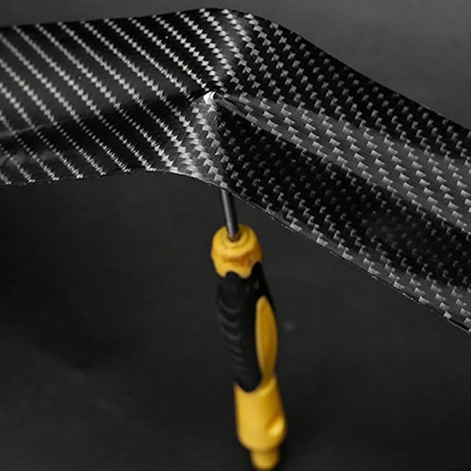 Car 3D Carbon Fiber Vinyl Tape, Anti-Scratch Self Adhesive Door Entry Guards Vinyl Overlay Wrap Roll