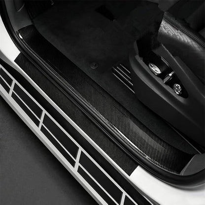 Car 3D Carbon Fiber Vinyl Tape, Anti-Scratch Self Adhesive Door Entry Guards Vinyl Overlay Wrap Roll