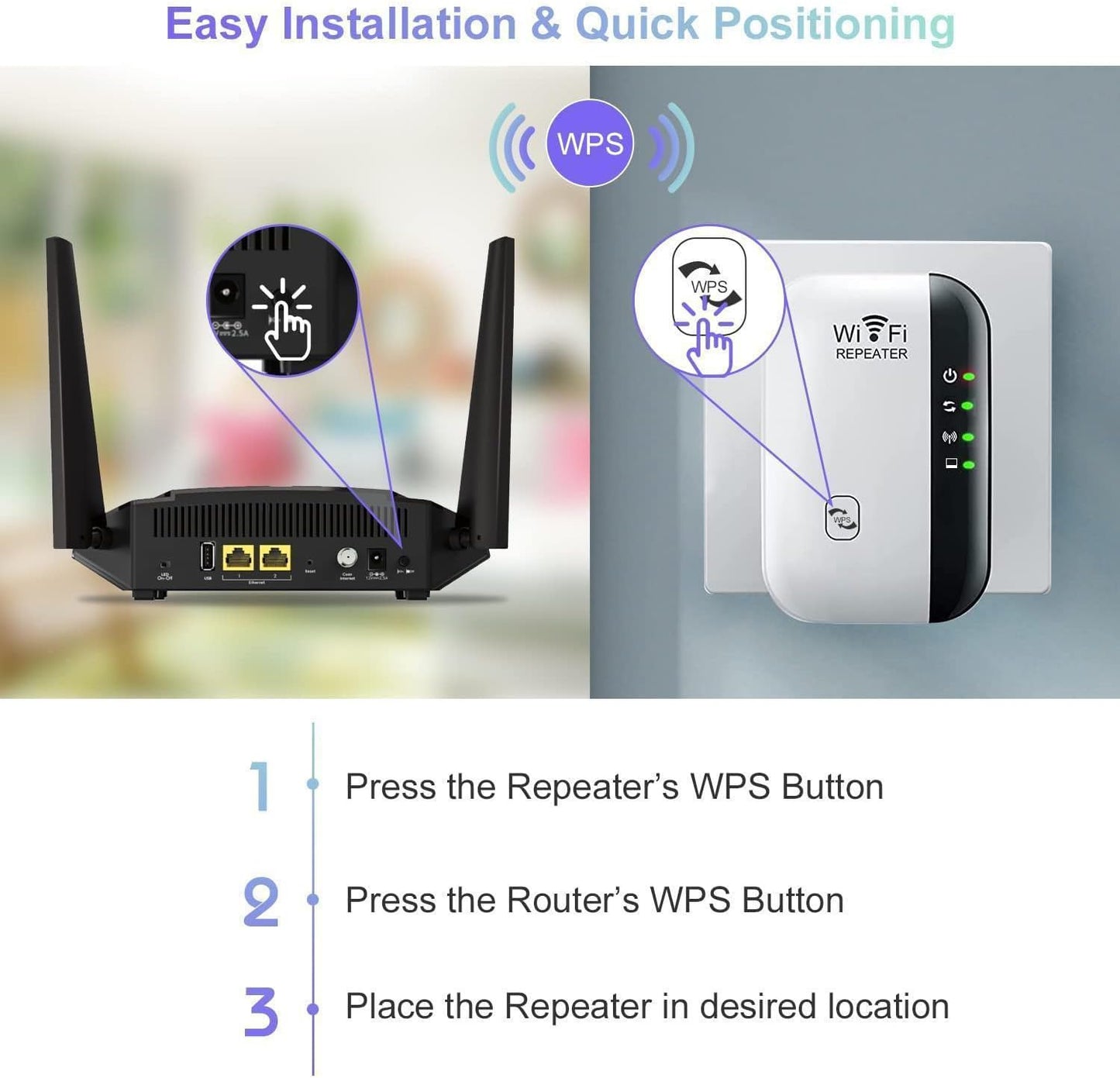 2026 WiFi Extenders Signal Booster for Home Up to 5000 sq.ft & 40 Devices Wireless Repeater