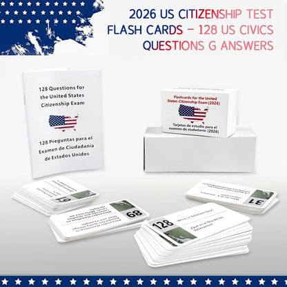 Flashcards for the United States Citizenship Exam (2026)