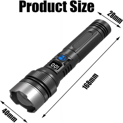 Super Bright Waterproof Flashlight with Telescoping Zoom