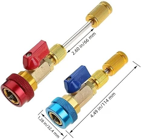 R134A Valve Core Remover Installer, High Low Pressure AC Valve Core Tool