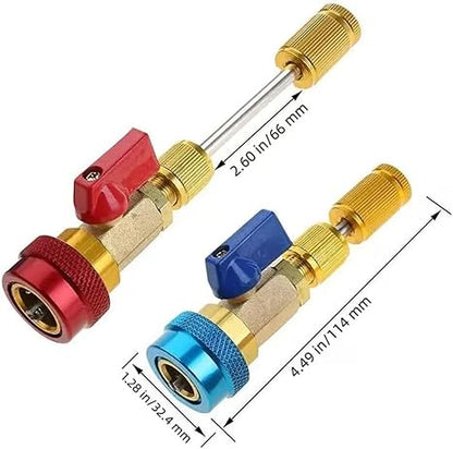 R134A Valve Core Remover Installer, High Low Pressure AC Valve Core Tool