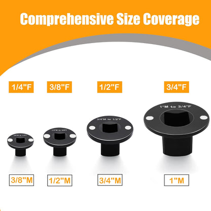 Magnetic Drive Ratchet Wrench Adapter Set
