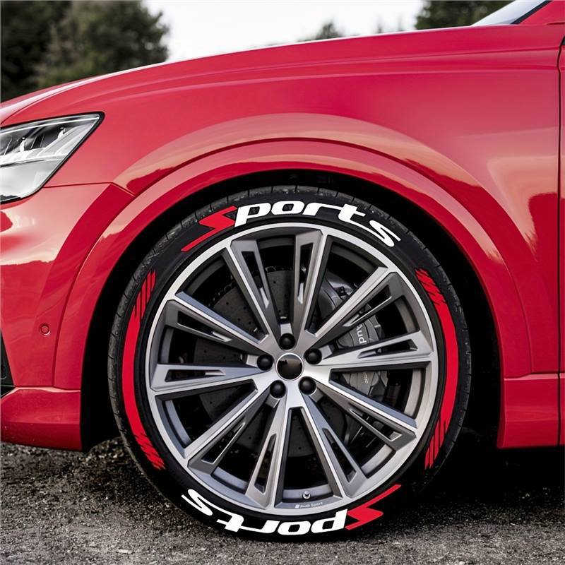 4 Piece Set Car Motorcycle Tire Decoration Stickers