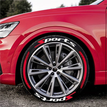 4 Piece Set Car Motorcycle Tire Decoration Stickers