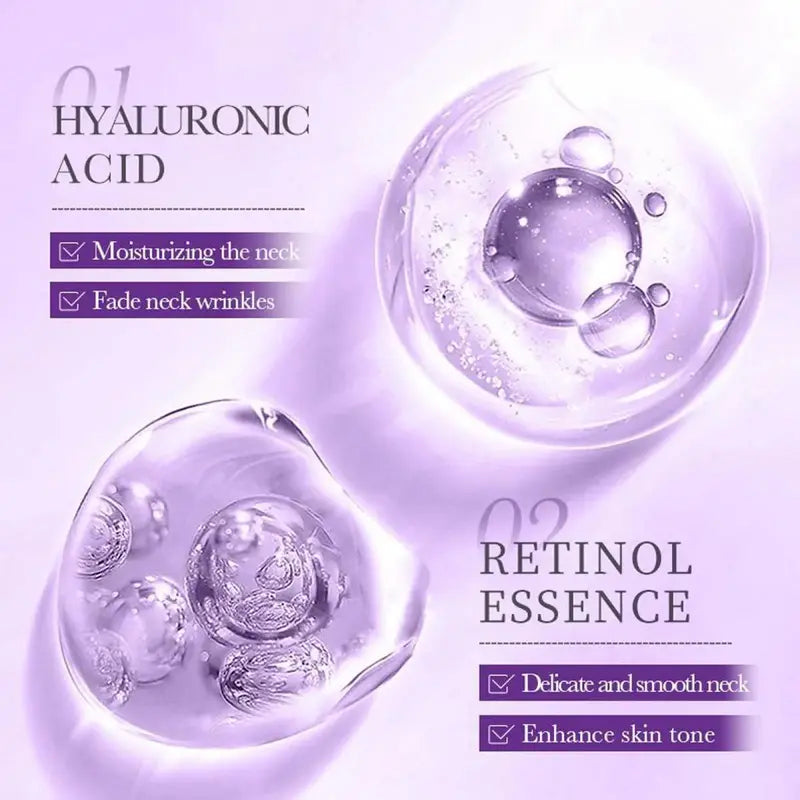 【BUY 1 GET 1 FREE】Reduces Wrinkles and Double Chin,Five Rollers for All Around Massage,Collagen Neck Cream,RelievesEdema,Suitable for Wrinkled Skin,with HyaluronicAcid,VitaminC+E , Body Care,