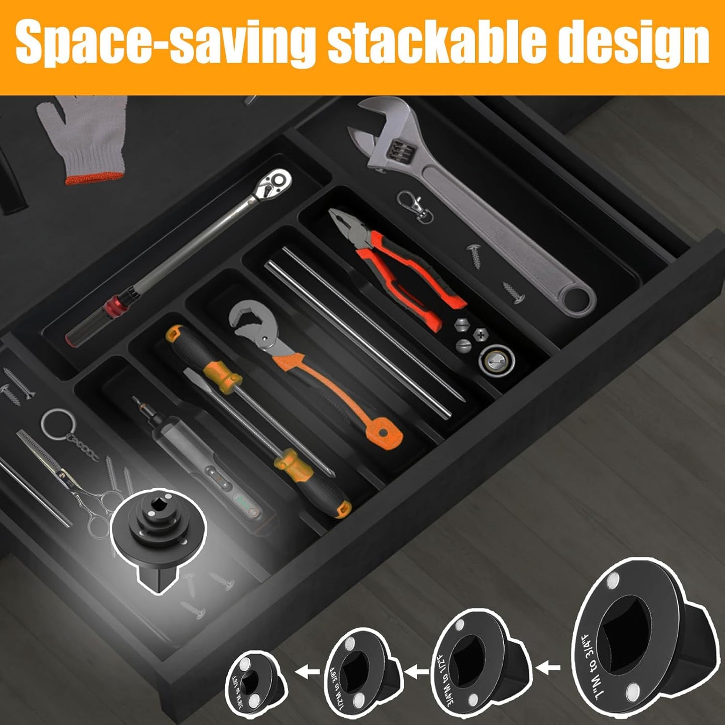 Magnetic Drive Ratchet Wrench Adapter Set