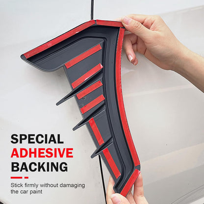 2PCS Car Fender Side Vents, Self-Adhesive Sporty Vehicle Exterior Trim Modification Kit Universal for Most Cars