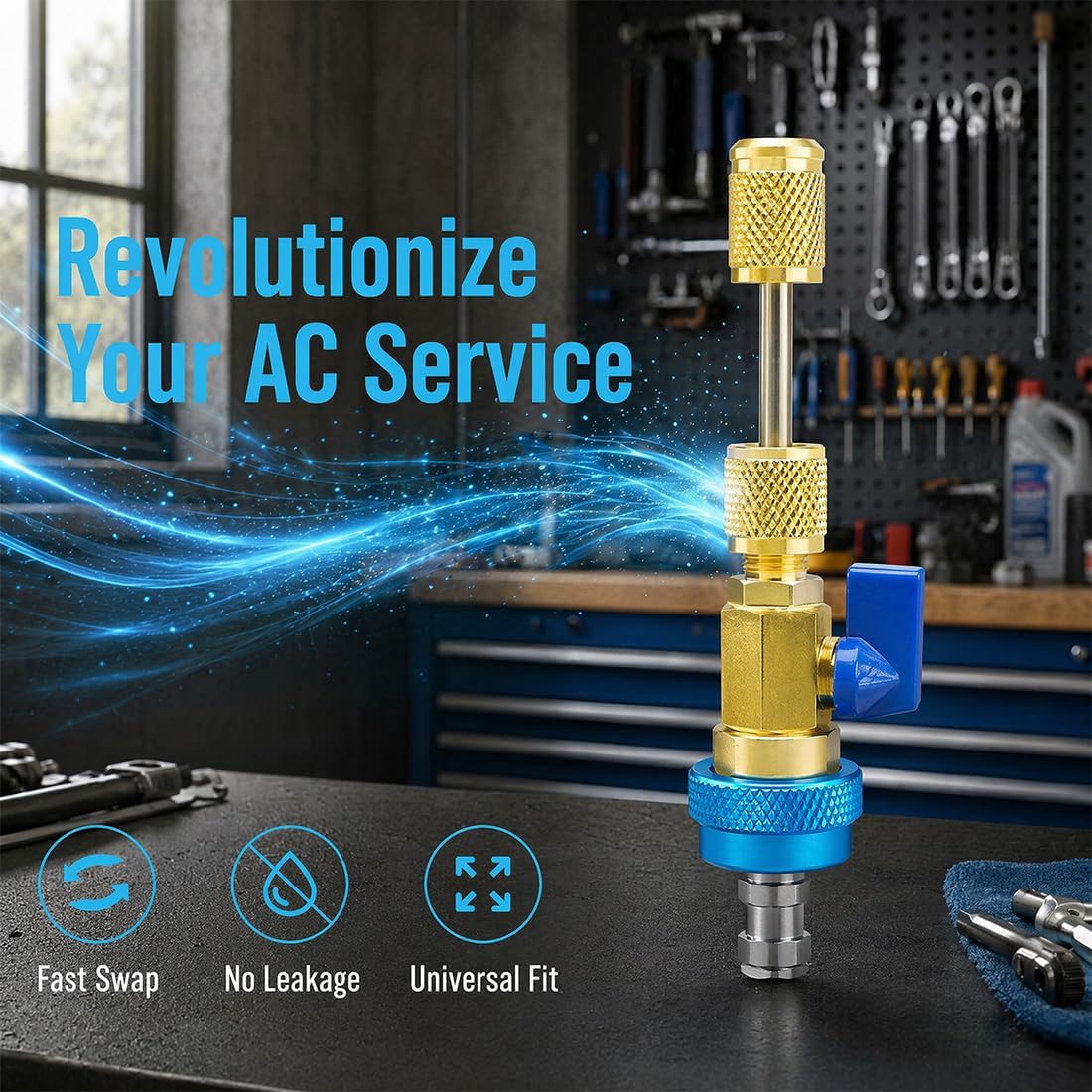 R134A Valve Core Remover Installer, High Low Pressure AC Valve Core Tool
