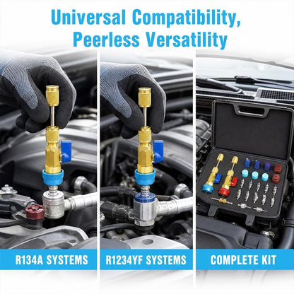 R134A Valve Core Remover Installer, High Low Pressure AC Valve Core Tool