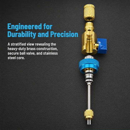 R134A Valve Core Remover Installer, High Low Pressure AC Valve Core Tool