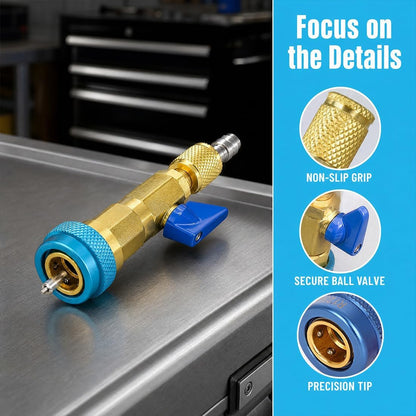 R134A Valve Core Remover Installer, High Low Pressure AC Valve Core Tool
