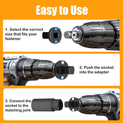 Magnetic Drive Ratchet Wrench Adapter Set