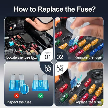 306pcs Car Boat Truck Auto Automotive Assorted Replacement Blade Fuses