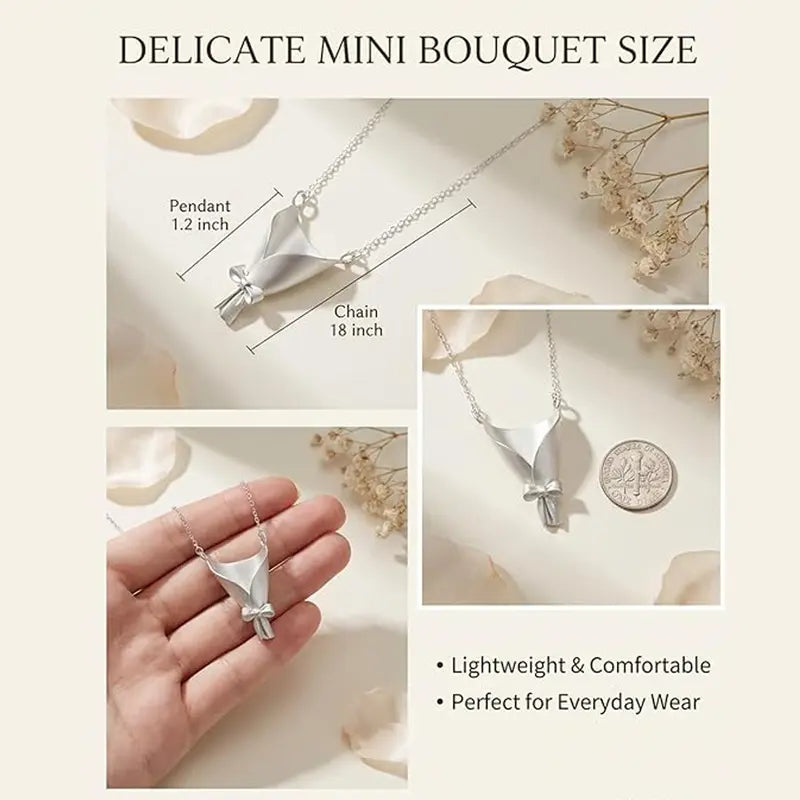 DIY Bouquet Necklace Create your own custom floral accessory by inserting dried or fresh stems. Holiday gifts for friends and family