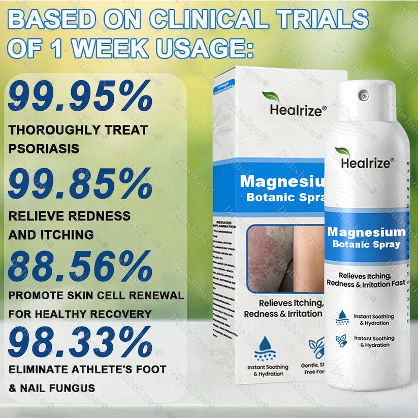 🔥Nreoeo® Magnesium Botanic Spray – Advanced Skin Recovery for Psoriasis & Eczema | Rapid Soothing, Steroid-Free
