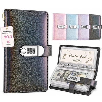Cash Savings Binder with 3-Digit Combination Lock 100-Page