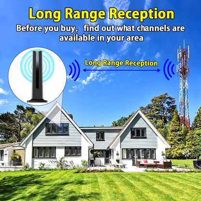 Digital TV Antenna | Support 4K 1080p&Long Range Reception
