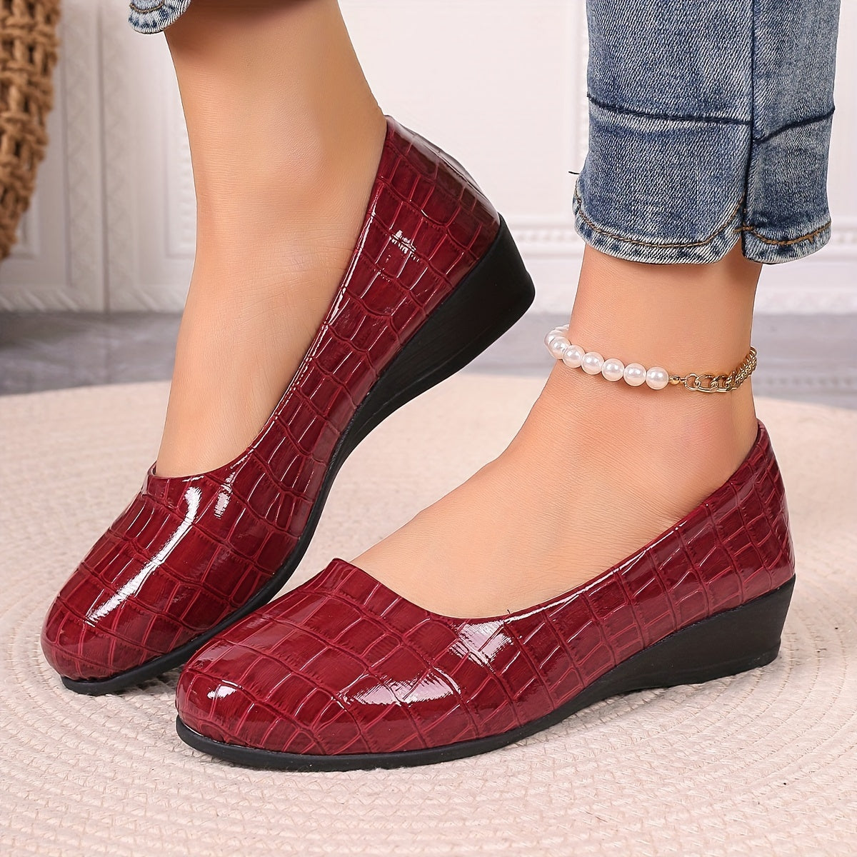 Orthopedic leather shoes, Lightweight, Anti-Slip