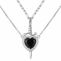 Black(Silver Chain)
