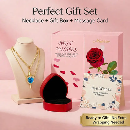 Shared Bond Heart & Sword Necklace Set. Keep One Share One, 14K Gold Plated CZ Pendant Jewelry Gift for Best Friends Sisters Couples & Loved Ones