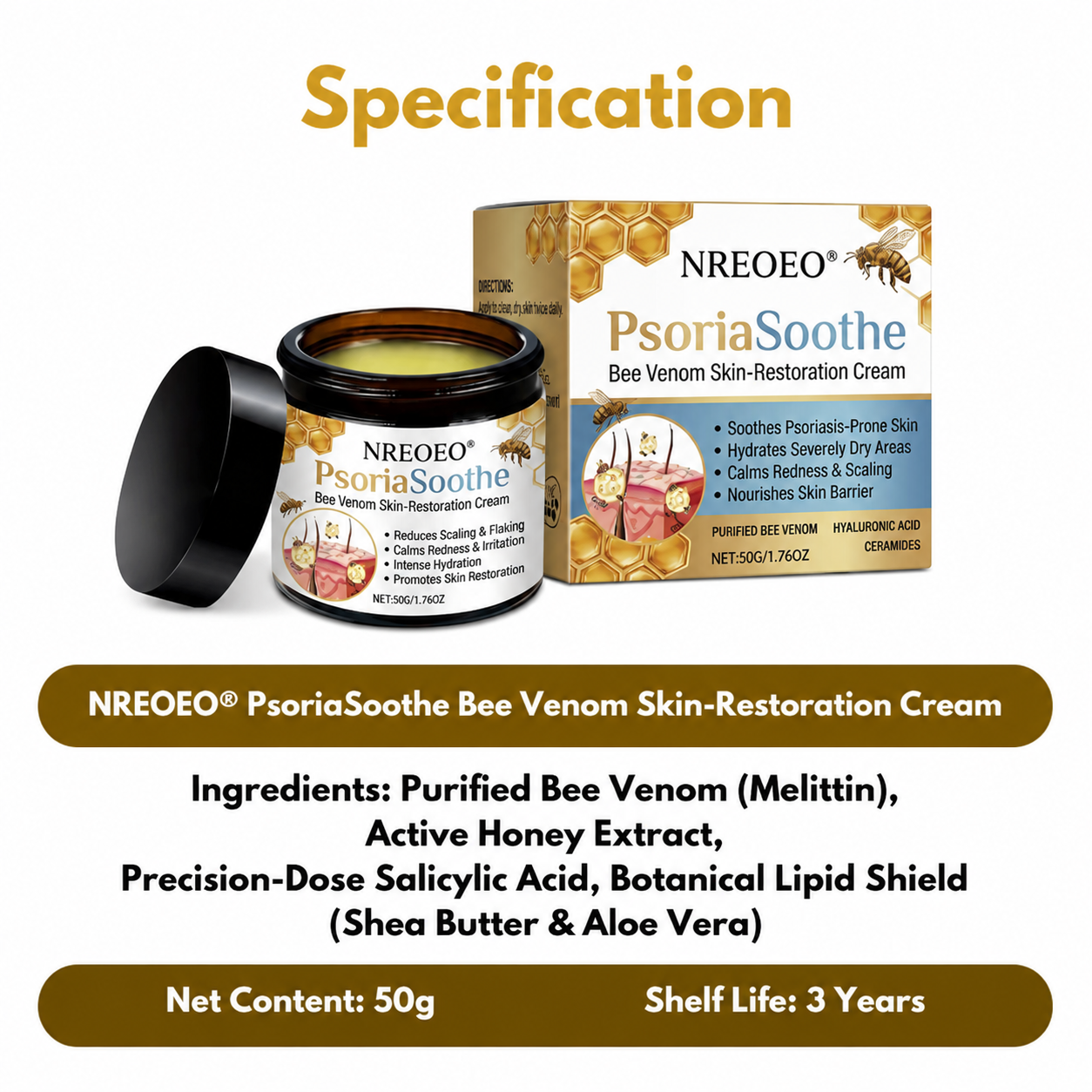 Nreoeo® PsoriaSoothe Skin Care Cream