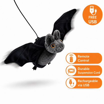 Interactive Flying Bat for Cats