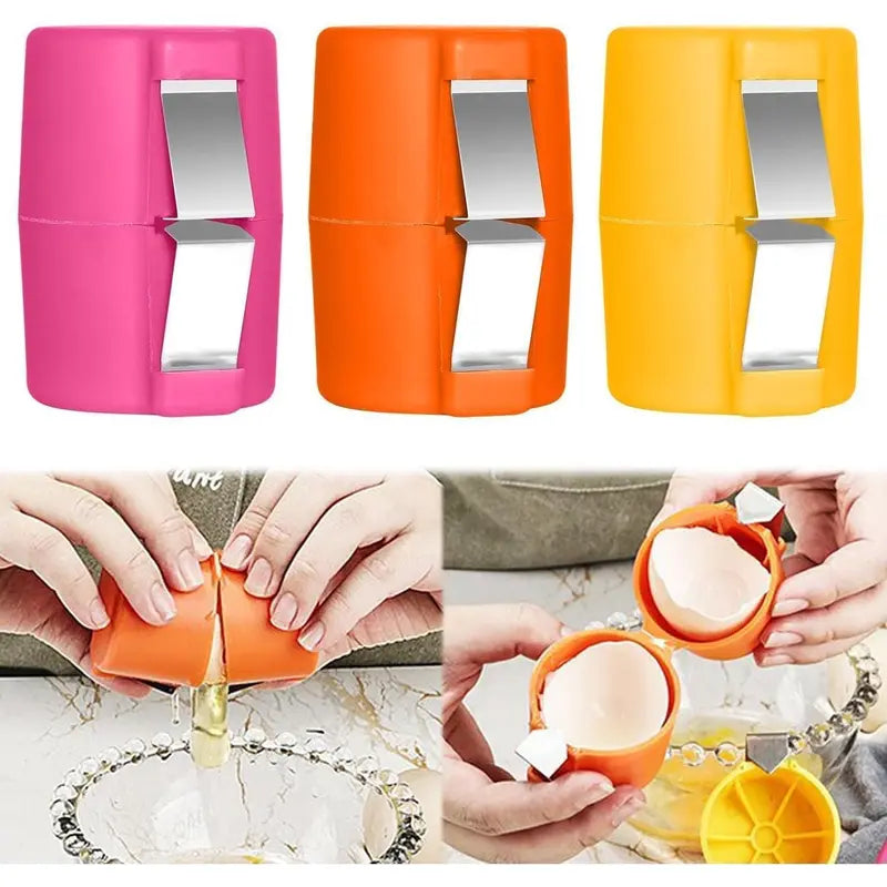 Egg Shell Opener, Egg Separator Egg Cracker Egg Peeler for Raw Eggs