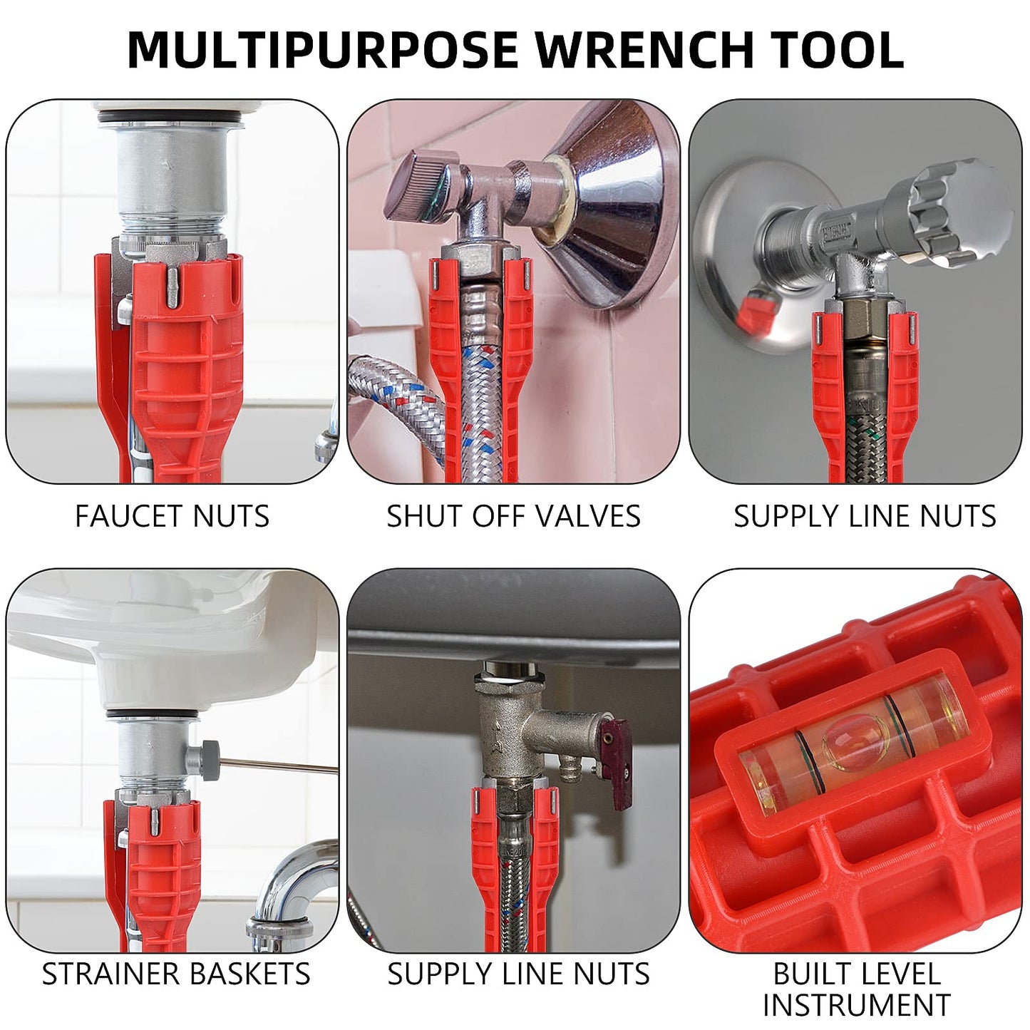 14-in-1 Multi-functional Faucet and Sink Wrench - Plumbing Wrench Installer